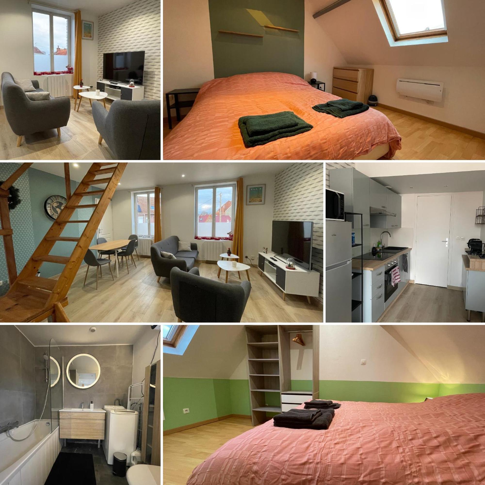 Gite Le Duplex - 5Min De La Gare Vers Lille-Lens-Arras Phalempin Екстериор снимка