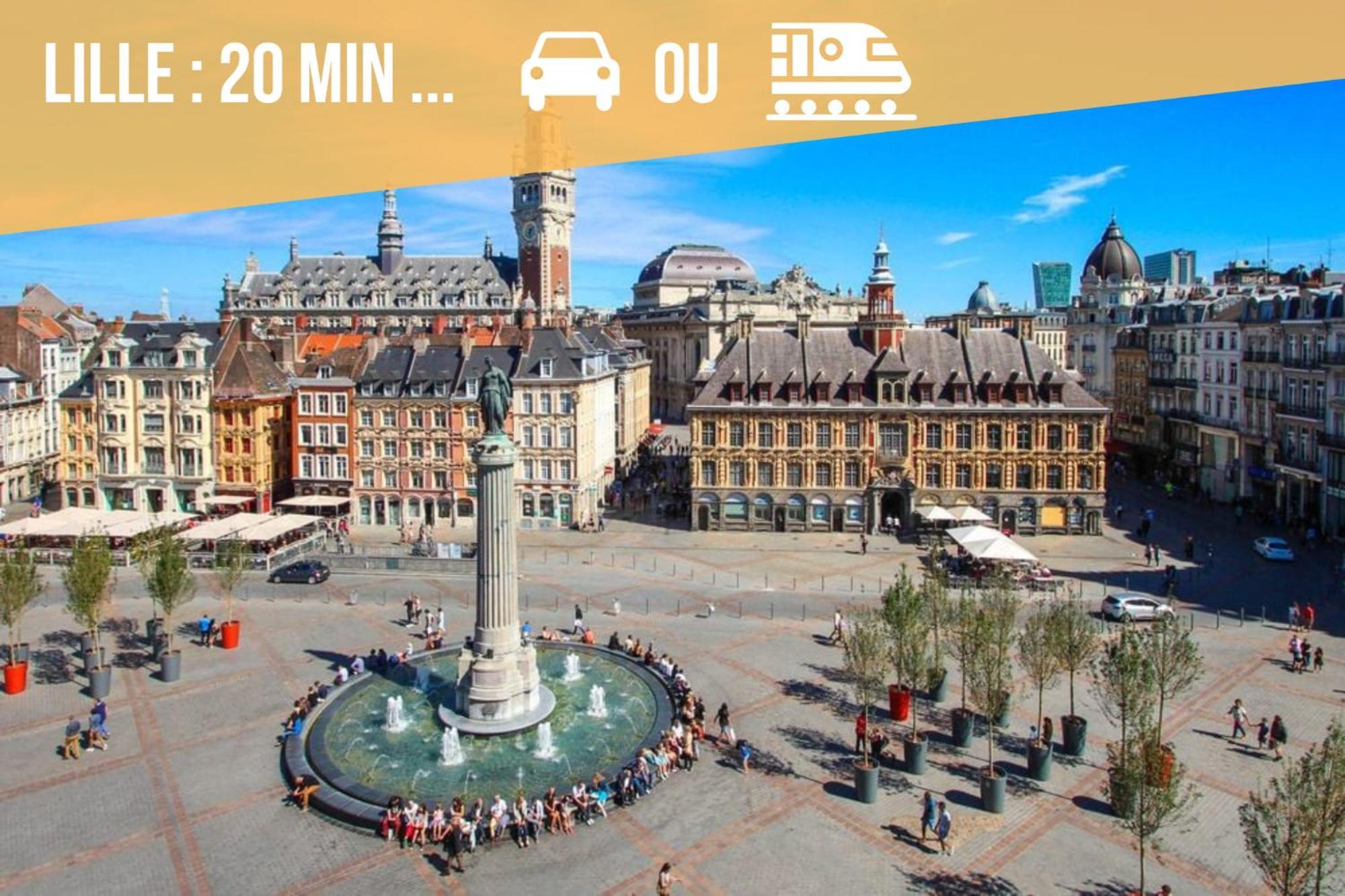 Gite Le Duplex - 5Min De La Gare Vers Lille-Lens-Arras Phalempin Екстериор снимка